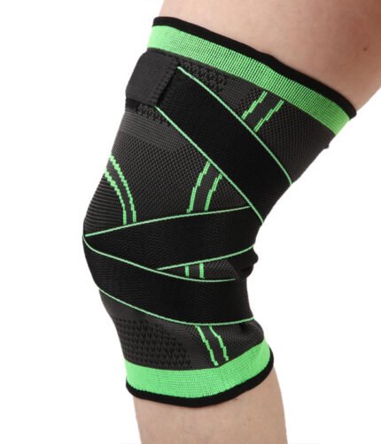 Rodillera deportiva con doble velcro ajustable para prevención de lesiones