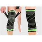 Rodillera deportiva con doble velcro ajustable para prevención de lesiones